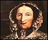 Thumbnail portrait of a woman who may be Elizabeth Branwell the sister-in-law of Patrick Bronte. Here she is singing my original rhyming hymn lyrics set to the "tune" of the German carol Quem Pastores