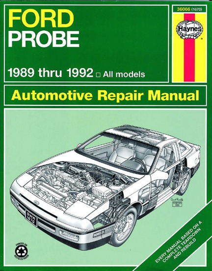 Haynes Manual Cover - Ford Probe